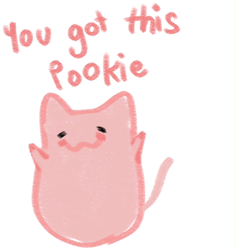 You Got This Pookie — emergency motivational cat.