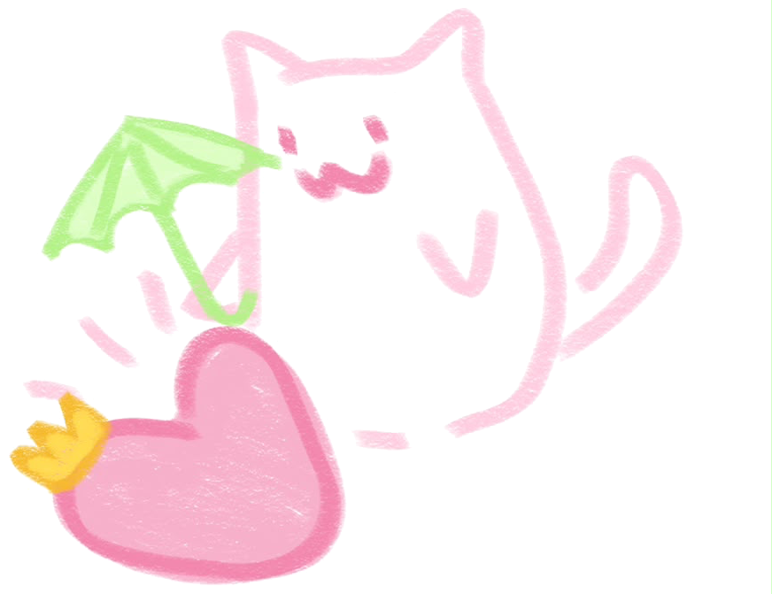 Heart Delivery — pastel and slightly smug.